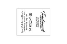 Laundry care label Model TC-M334 Laundry care textile labels Model TC-M334