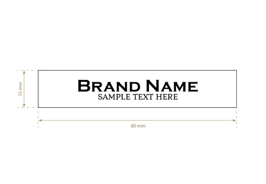 Printed textile label Royal Style Model TL-M99