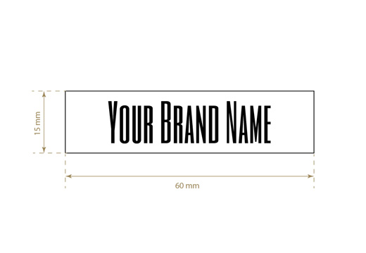 Printed textile label Standard Style Model TL-M67